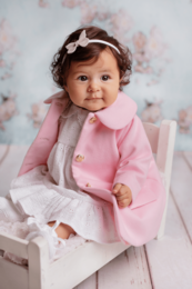 Baby pige hvid kjole til lejlighed
