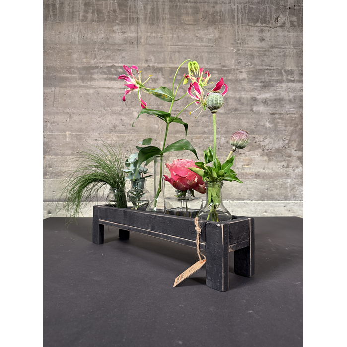 tray black berlin glass hold narrow 50