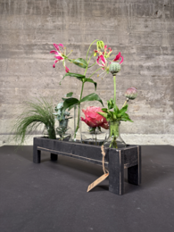 tray black berlin glass hold narrow 50