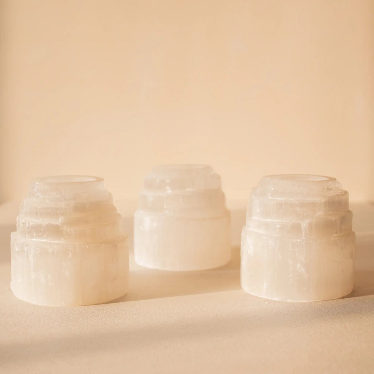 Selenite Tealight Tower