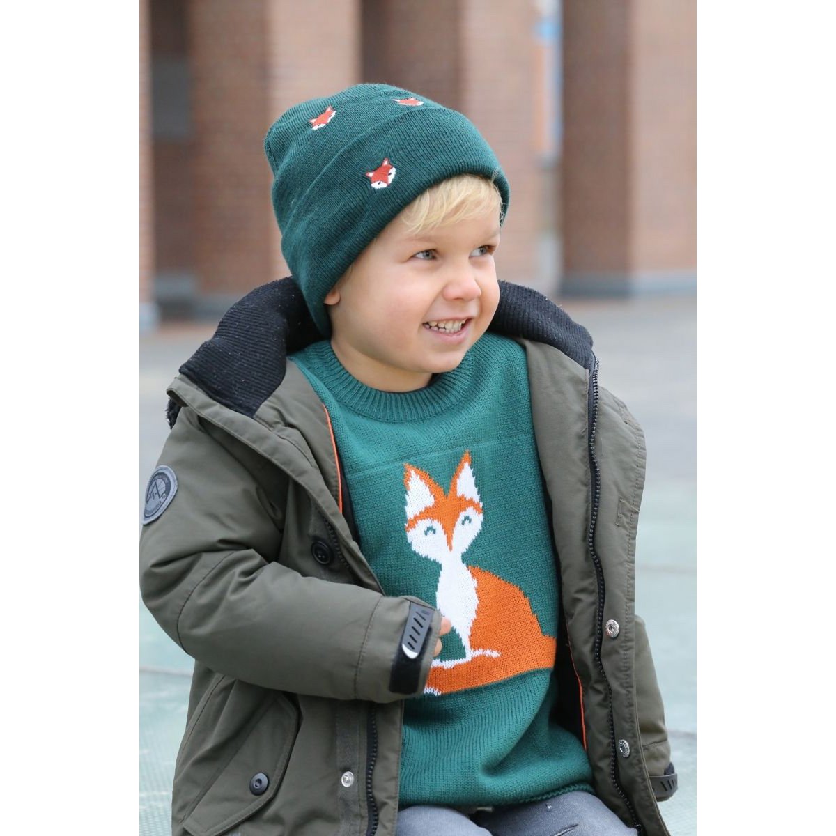 Sweter FOX - GREEN