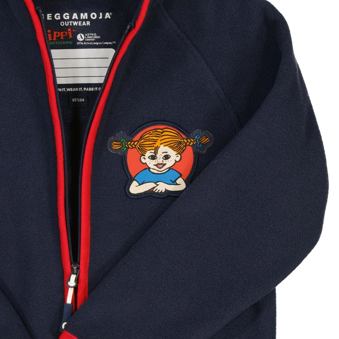 Fleecejacka Pippi Långstrump Navy