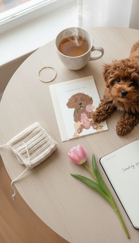 Thinking Of You Dog Greeting Card