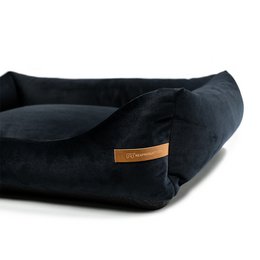 "Otto" black dog bed with orthopaedic mattress