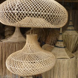 Rattan lamp Nora