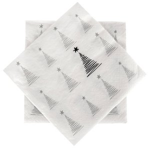 Servetten papier 3-laags kerstboom 33x33 cm 20 pc's