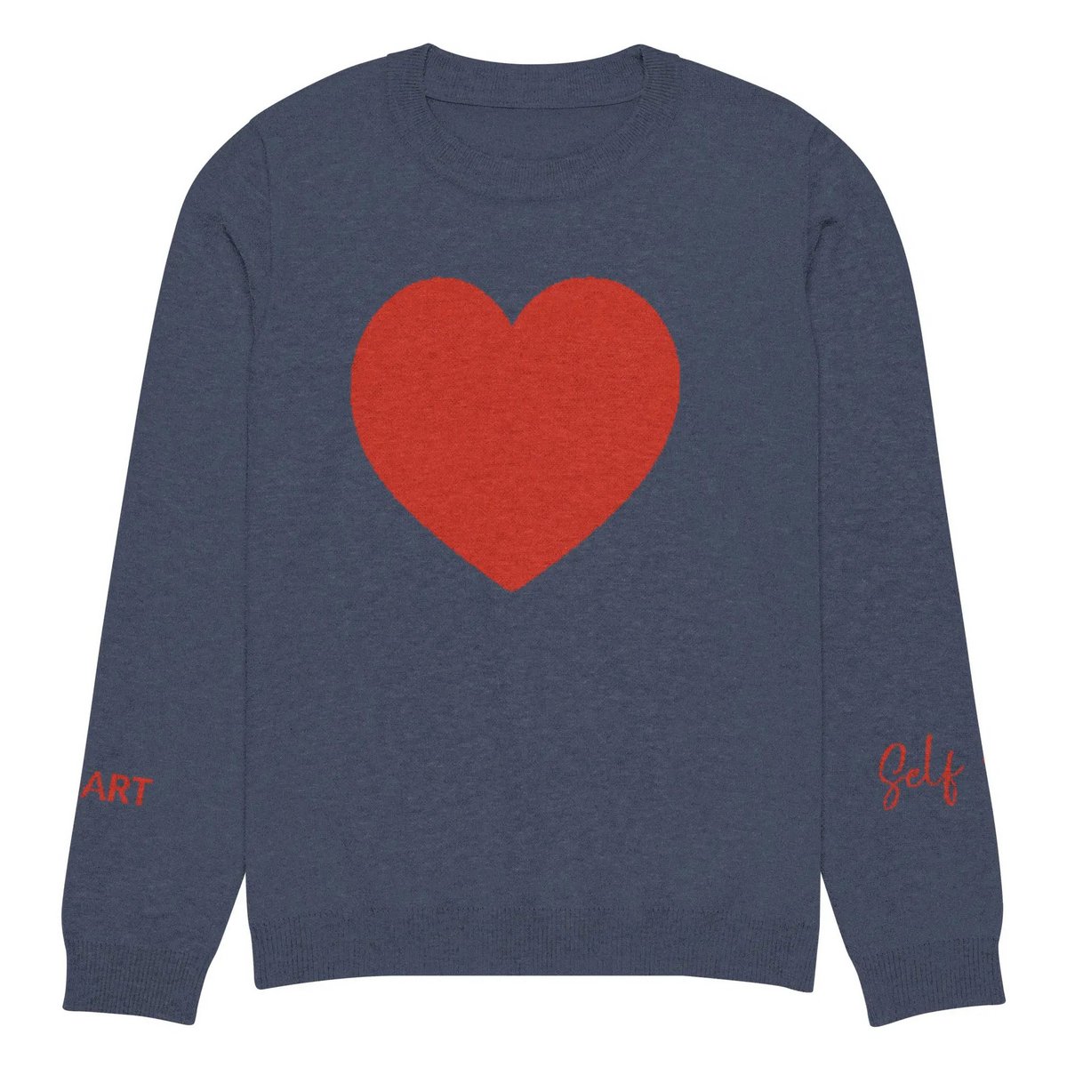 Heart - Pull col rond tricoté MARINE