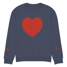 Heart - Pull col rond tricoté MARINE
