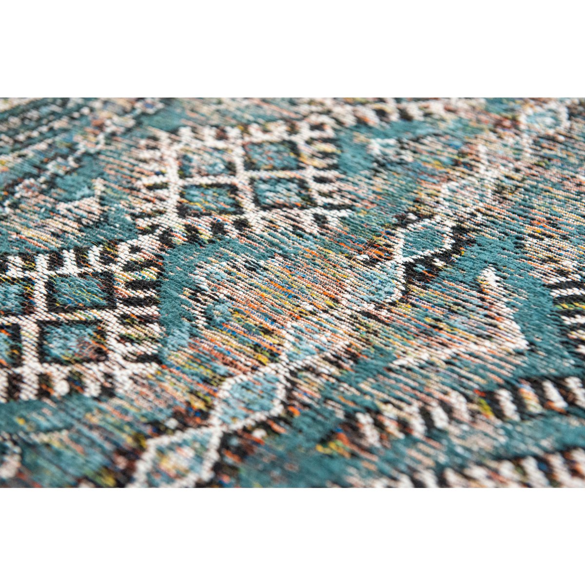 Eco Rug - Zemmuri Blue - Vloerkleed bruin en blauw