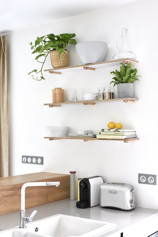 Étagère PEG S - 50cm - Gris