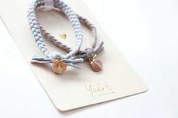 Haargummis – geflochtene Bänder – gedrehte Muscheln