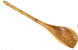 Cooking spoon with corner (30 cm) made of olive wood