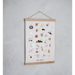 Black Magnetic Poster Hanger, A3