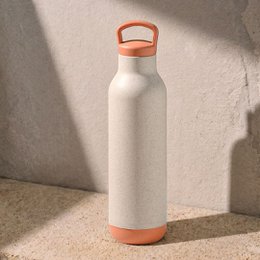 Ecofy Earth Friendly Eco Spring Water Bottle for Office & Schools | Stainless Steel Water Bottle for Kids and Adults Made with Rice Husk | Leakproof |1 Unit, 900 ml | TUV Certified