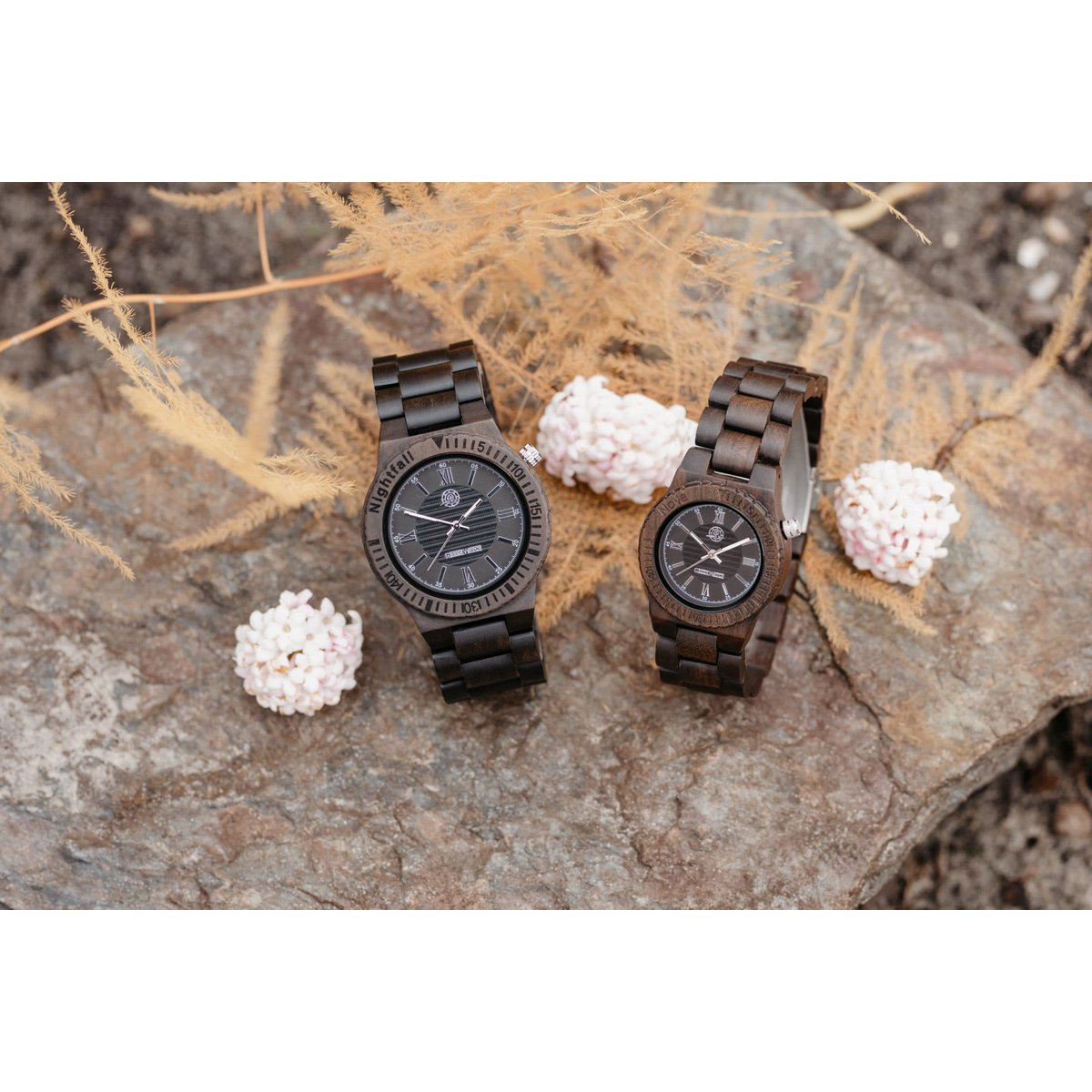 Greenwatch | Nova | Houten Horloge Dames | Ebbenhout