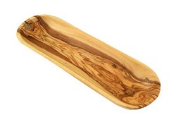 Olive wood bathroom shelf, 30 cm long, rectangular shape, natural wood grain pattern.
