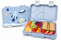 Children's lunch box leak-proof with compartments - Bento lunch box kindergarten BPA free - Space - JENARD