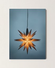 Carte de Noël étoile brillante