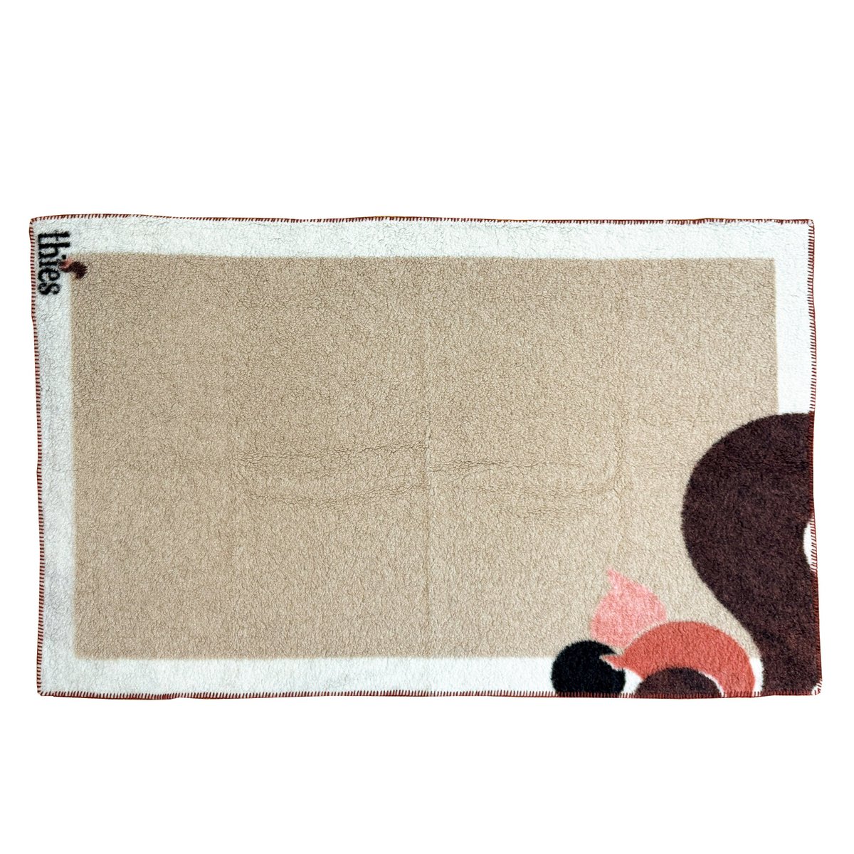 thies Eco Squirrel Wool Blanket beige