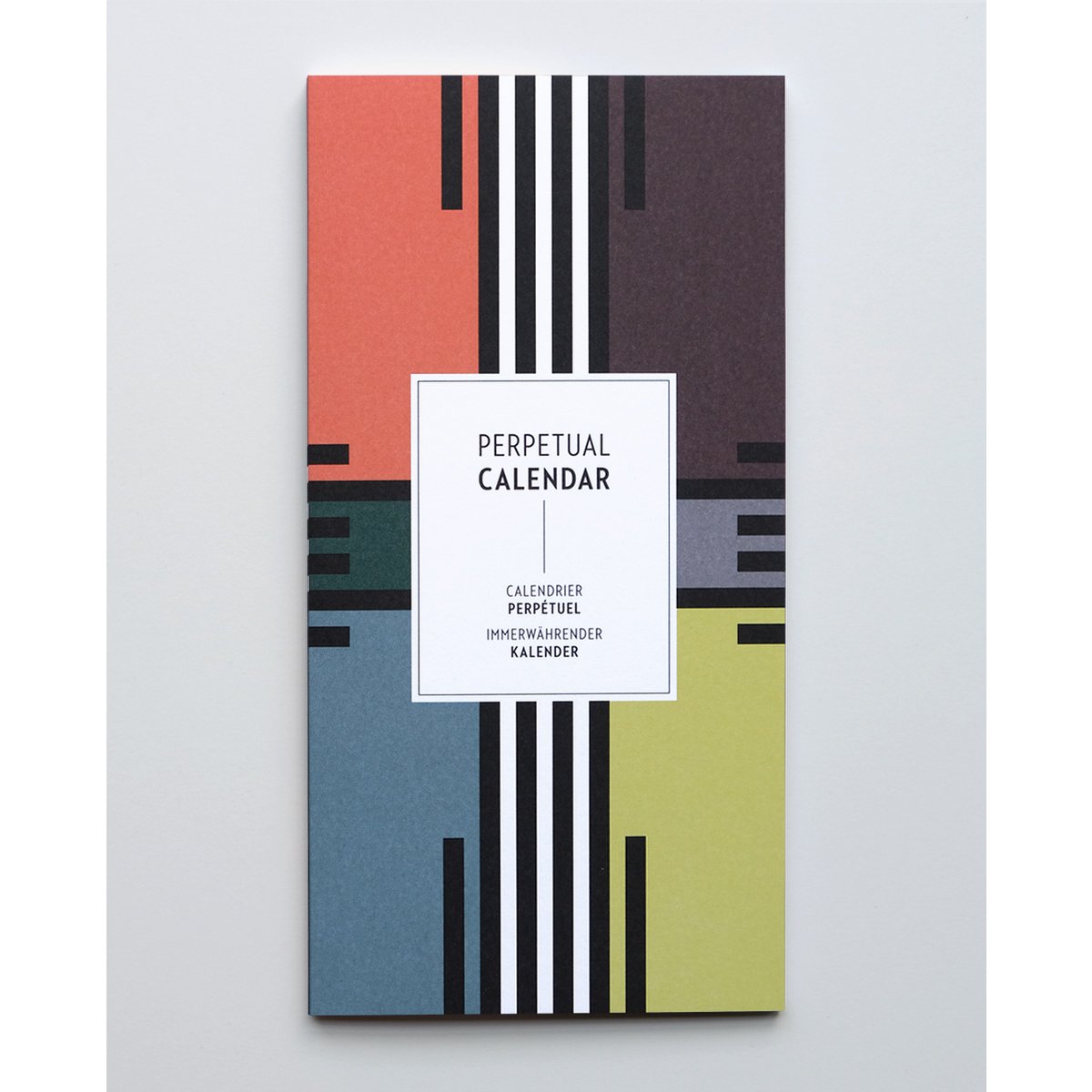 Immerwährender Kalender Black Lines
