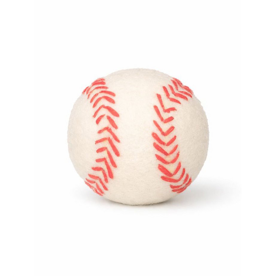 Buddy. Dog toys made of sheep wool "Baseball"