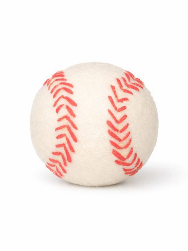 Buddy. Dog toys made of sheep wool "Baseball"
