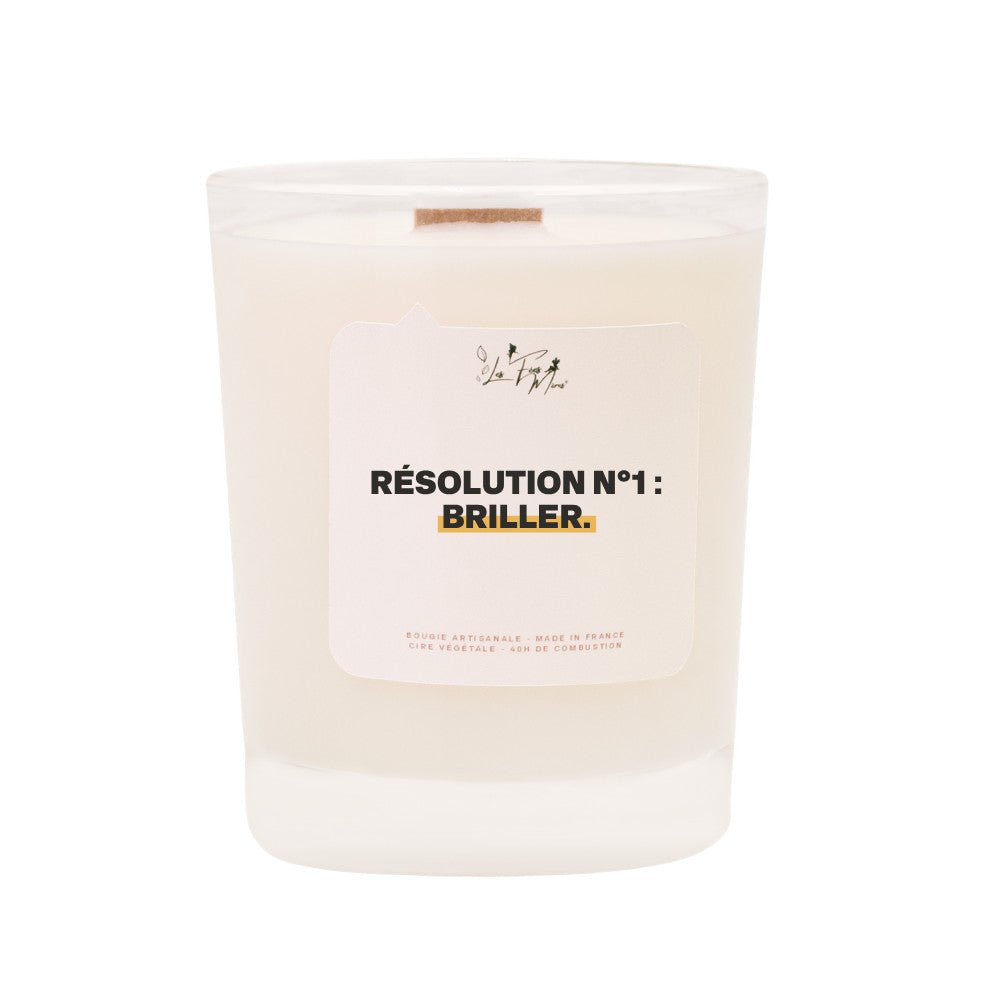 Scented candle: Resolution n°1: shine