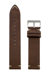 INDUS lederen band met stiksels 20 mm