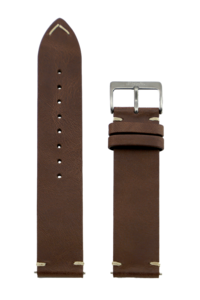 INDUS lederen band met stiksels 20 mm