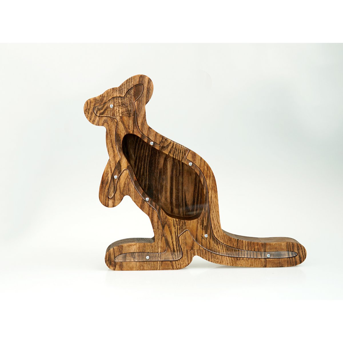 Piggy Bank Kangaroo Braune Farbe