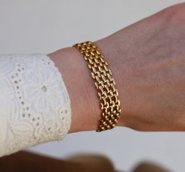 Oliveira – Gold-Silber-Mesh-Choker-Halskette