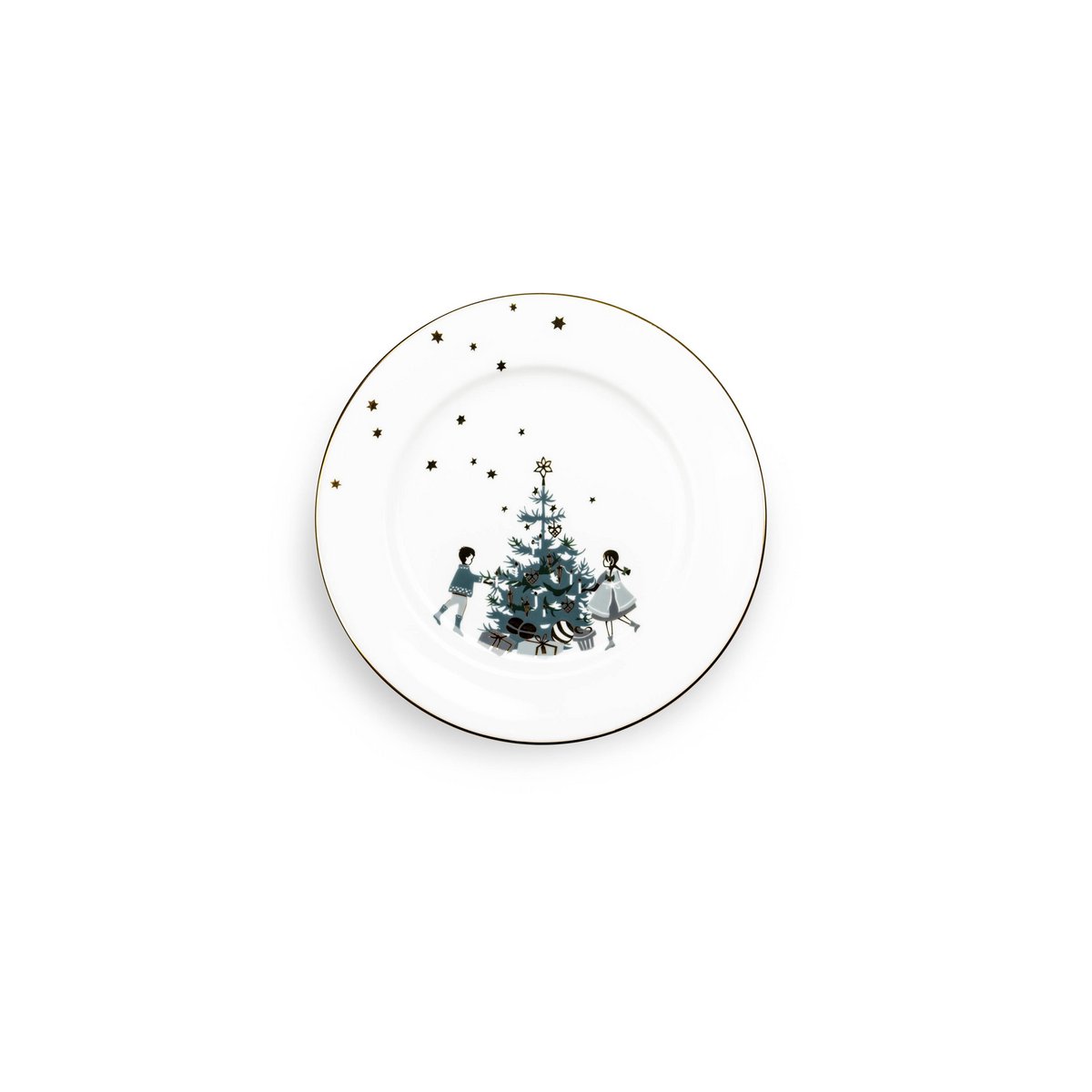 Winter Stars, Plate with Christmas Tree, 21 cm