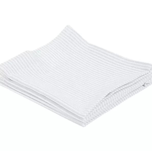 Corredor de la mesa »45 x 150 cm Matarrillo con rayas de brillo» Elegante choque de tela hecho de algodón »Reutilizable para bodas, celebración y gastronomía