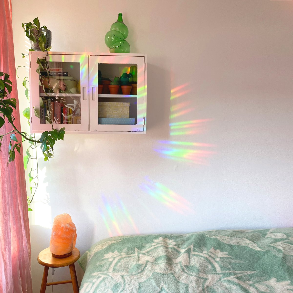 Crystal Rainbowmaker raamsticker / kaart - Amethist