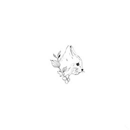 Sioou temporary tattoo - The floral cat x5