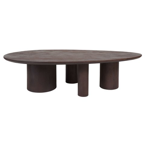 Couchtisch Amir 140 x 80 cm - Espresso -Mangohout