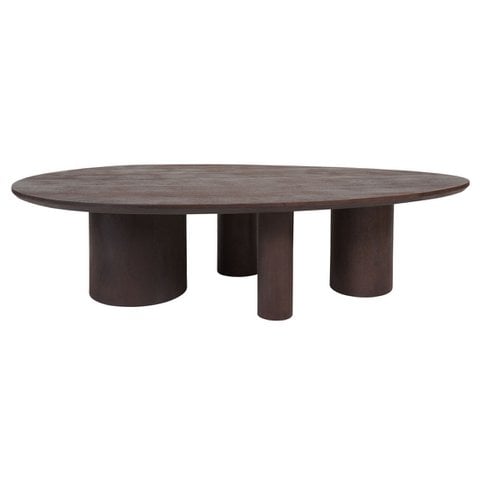 Couchtisch Amir 140 x 80 cm - Espresso -Mangohout
