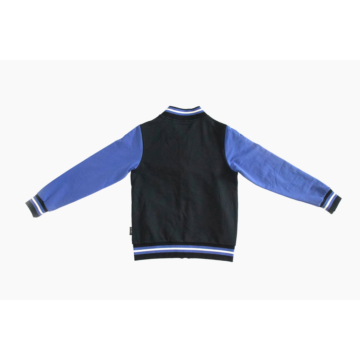 LewyLou NO4 Sweat jacket black with blue sleeves