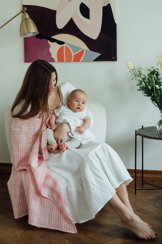 Nehmen Sie die Pflegeabdeckung, Pink Gingham