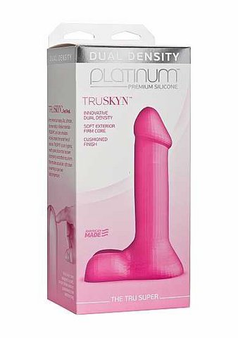 Doc Johnson Dual Density Platinum Dildo - Das wahre Gefühl - Pink - Trukyn Silicon - 6 Zoll Einsatzbar