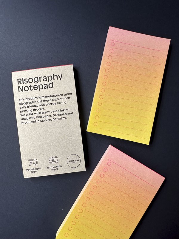 Risographie To-do Block (7,4 x 12,8 cm)