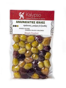Mixed Greek Olives-(Brown,Green,Black)