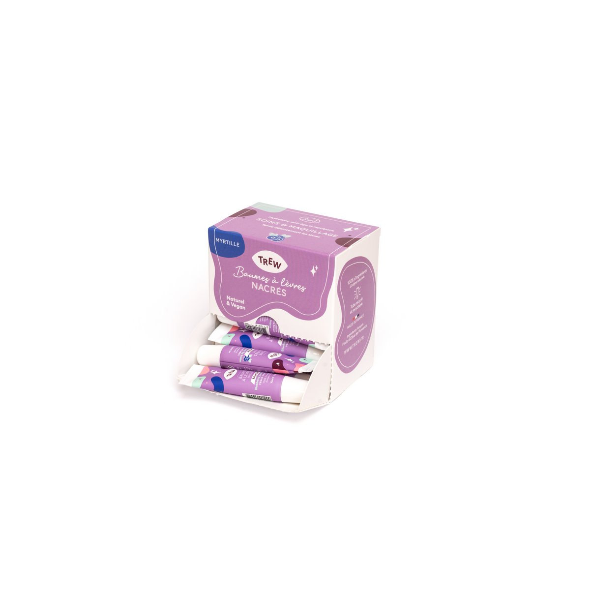 Distrib Tinted Lip Balm Blueberry Aroma 100% Natural & Vegan