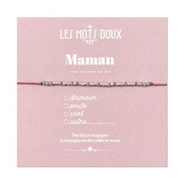 Armbånd Code Morse: Maman (Rose)