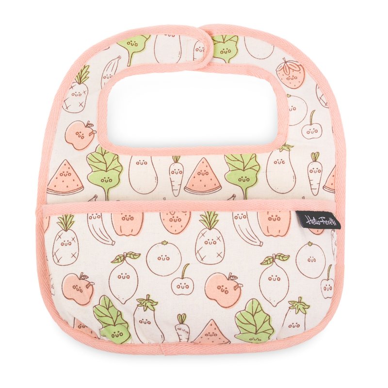 PACK 2 BAVOIR BÉBÉ ROSE ET VERT HF