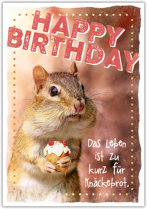 Postkarte Happy Words "Happy Birthday"