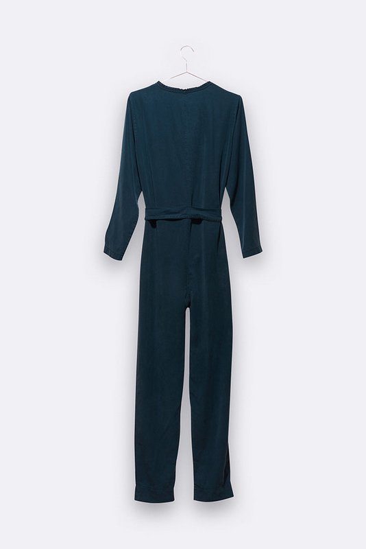 Clea overall i marineblå Tencel til kvinder