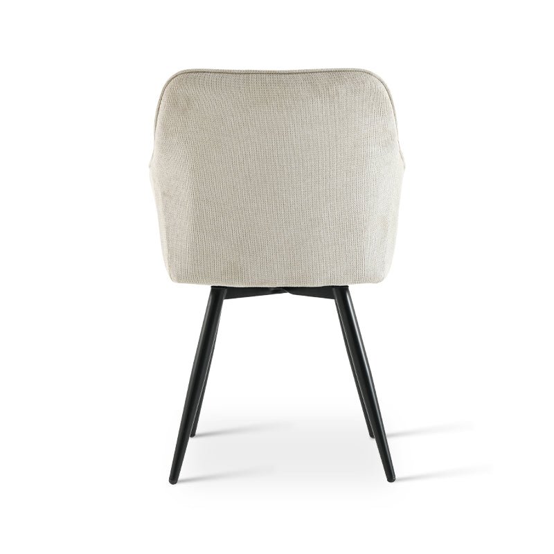 Sienna fauteuil [set van 2] [linnenstof] [360 graden draaibare voet]