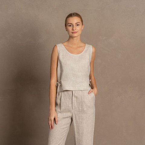 Crop Top mit seitlichen Bändern Audrey