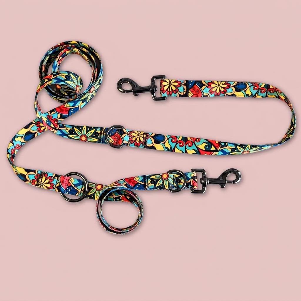 Multi-position Mandala leash